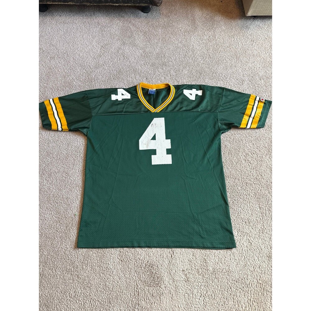 Vintage Brett Farve Green Bay Packers Champion Men’s NFL Jersey Size XL